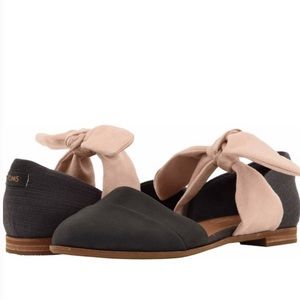 TOMS Women’s Jutti D’orsay with Light Pink Bow